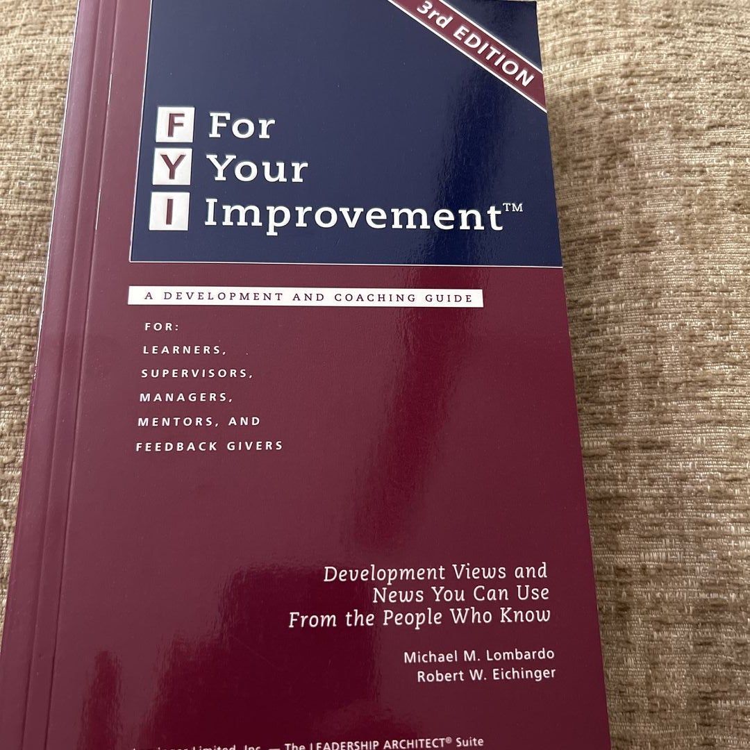 FYI for Your Improvement Handbook