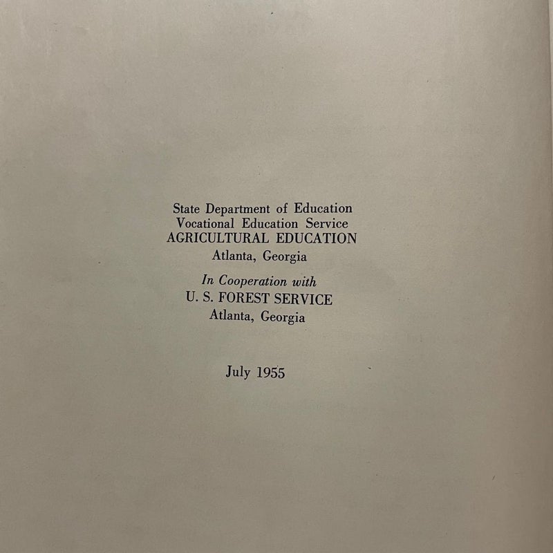 Forest Practices Vocational Agriculture Jobs 1955 US Education Georgia