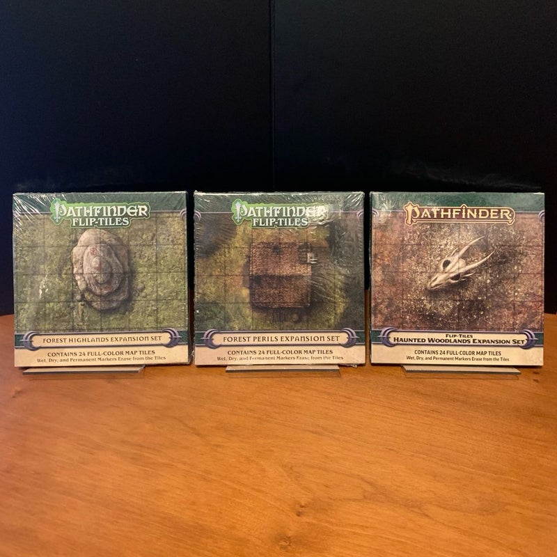 Pathfinder Flip-Tiles Lot: Forest Highlands, Perils, Haunted Woodlands Expansion