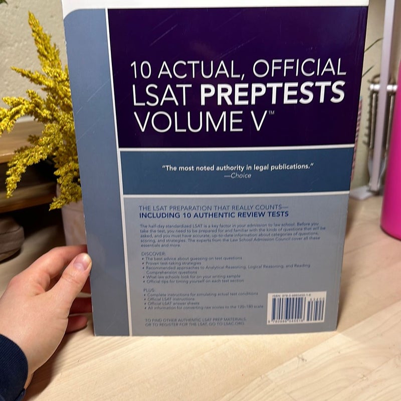 10 Actual, Official LSAT PrepTests Volume V
