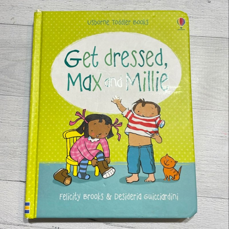 Usborne toddler books get dressed max and millie