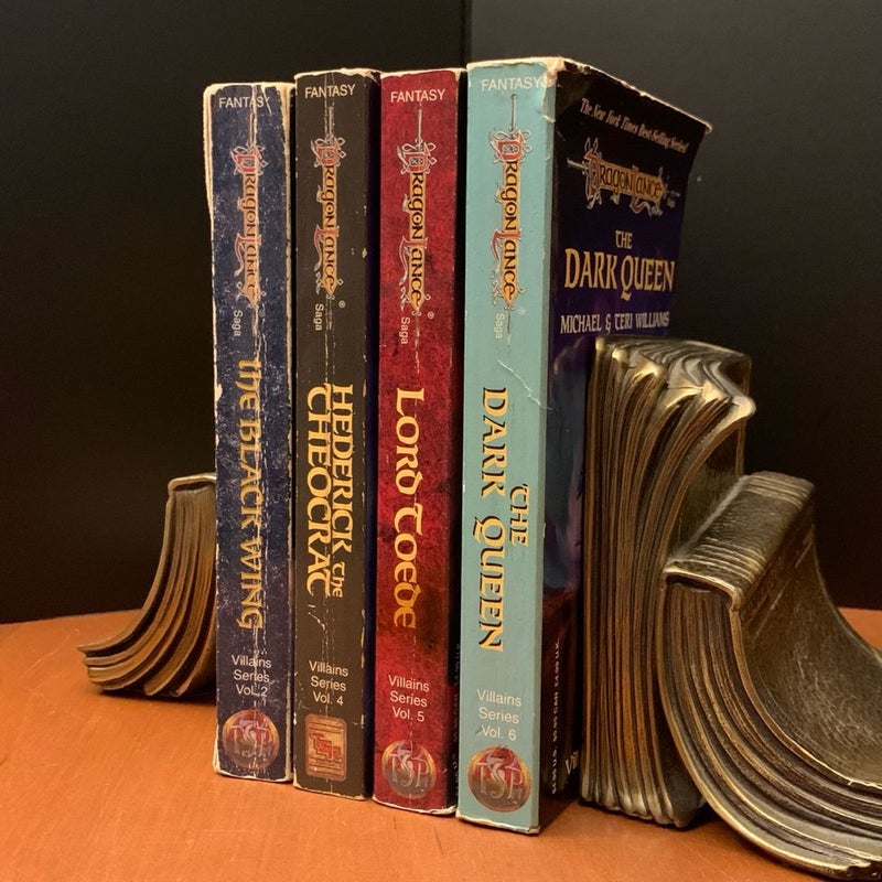 Vintage DragonLance: Villains Series: The Black Wing, Hederick the Theocrat, Lord Toede, The Dark Queen