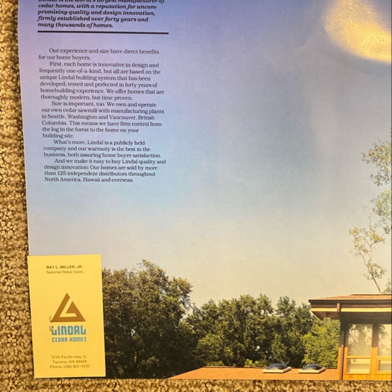 Lindal Cedar Homes Catalog 