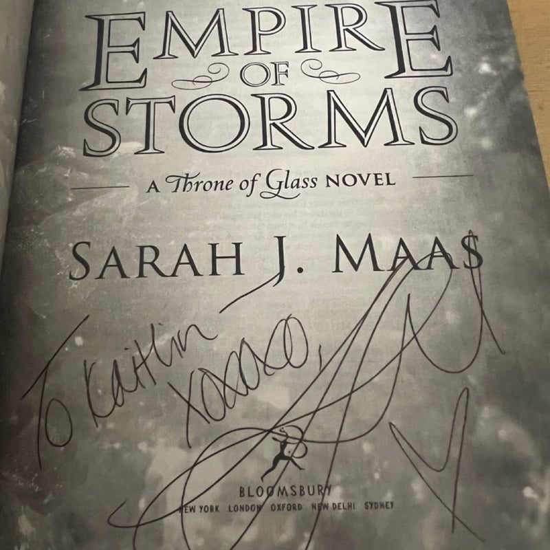 Empire of Storm 1st edition SIGNED