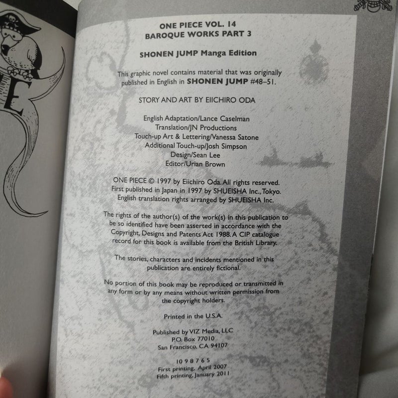 One Piece, Vol. 14 (First Printing)