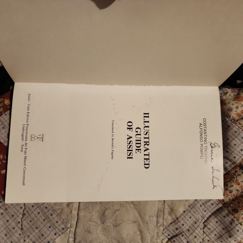Illustrated English Guide To Assisi Vintage