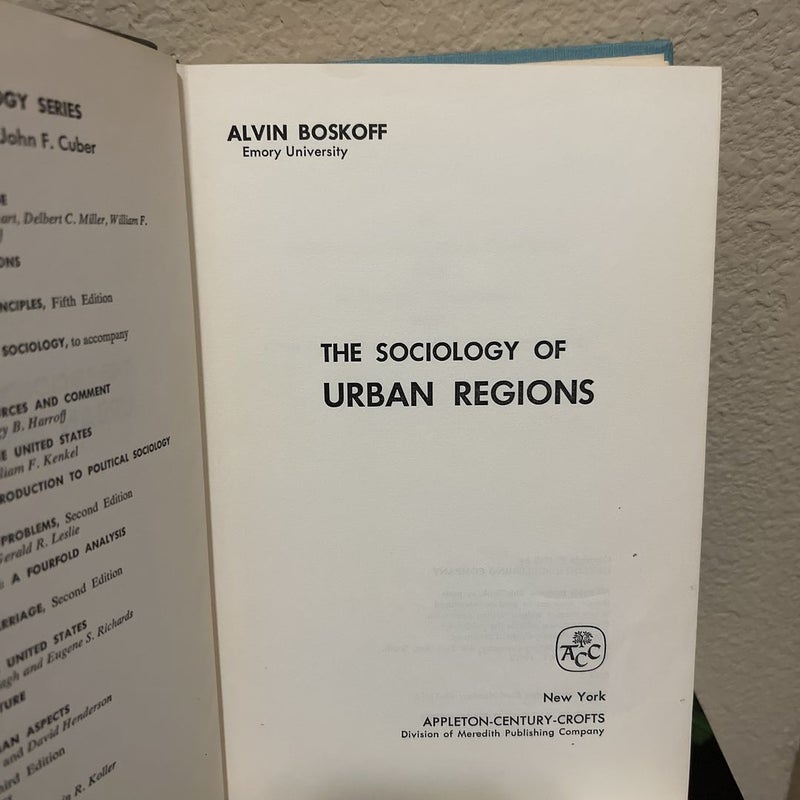 The Sociology of Urban Regions