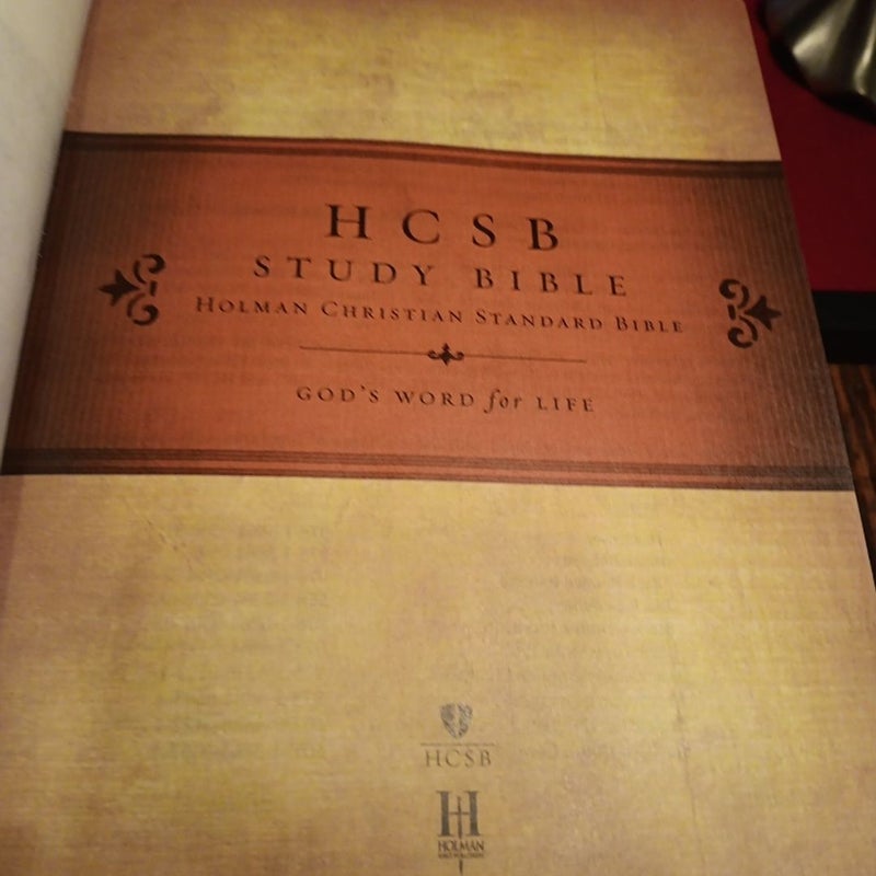 HCSB Study Bible, Black Bonded Leather 2010