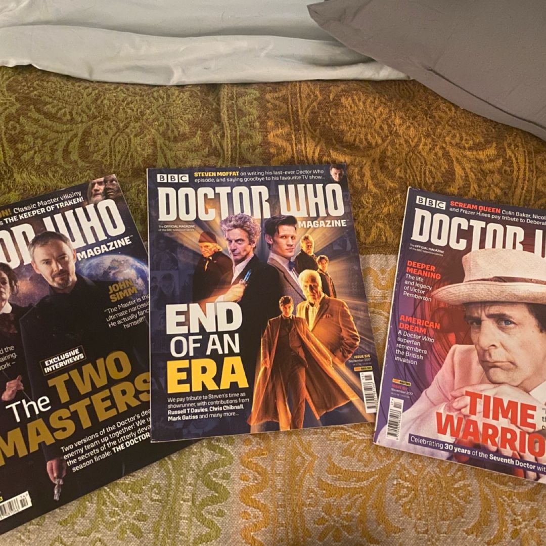 Doctor Who Magazines, 3 pack bundle