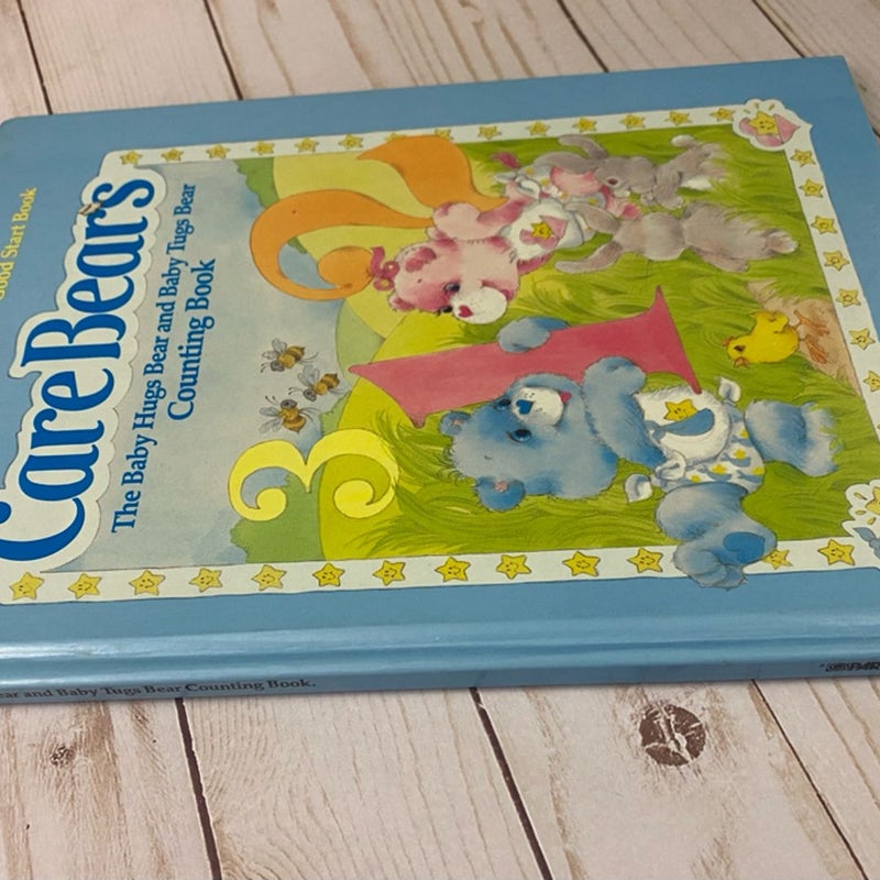 Vintage 1984 Care Bear Baby Hugs & Tugs Counting Hardcover Book 80s