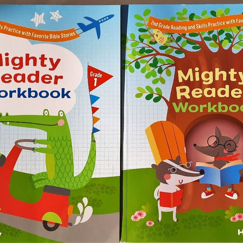 Mighty Reader Workbook Set (New, Pbk, 2018, B&H Kids) 1st & 2nd