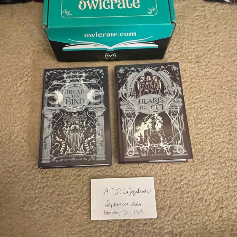 Owlcrate Threads that Bind / Hearts that Cut Exclusive Signed Editions