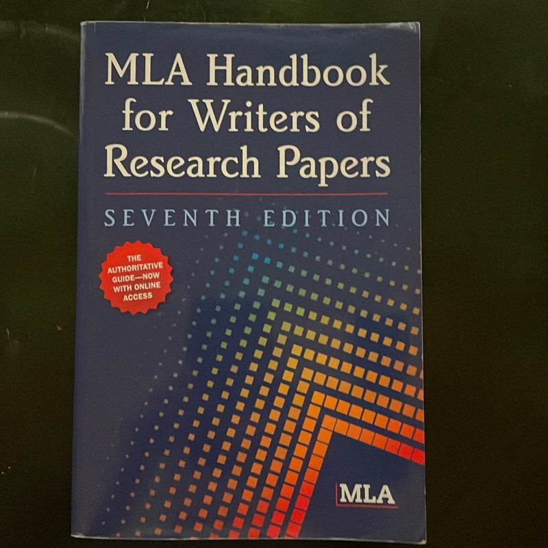 MLA Handbook for Writers of Research Papers