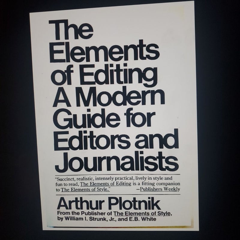 The Elements of Editing