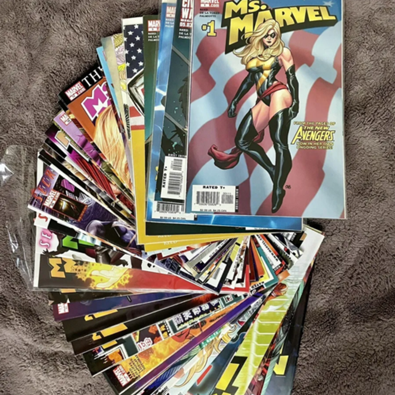 Ms Marvel 2005 #’s 1-50, 1-shot & Annual 1 COMPLETE SERIES RUN Greg Horn covers