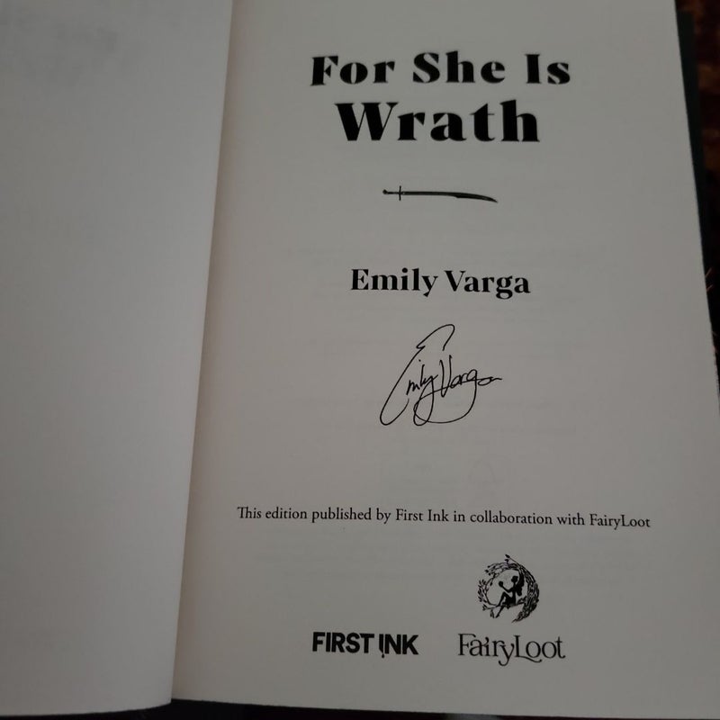 For She Is Wrath fairloot edition 