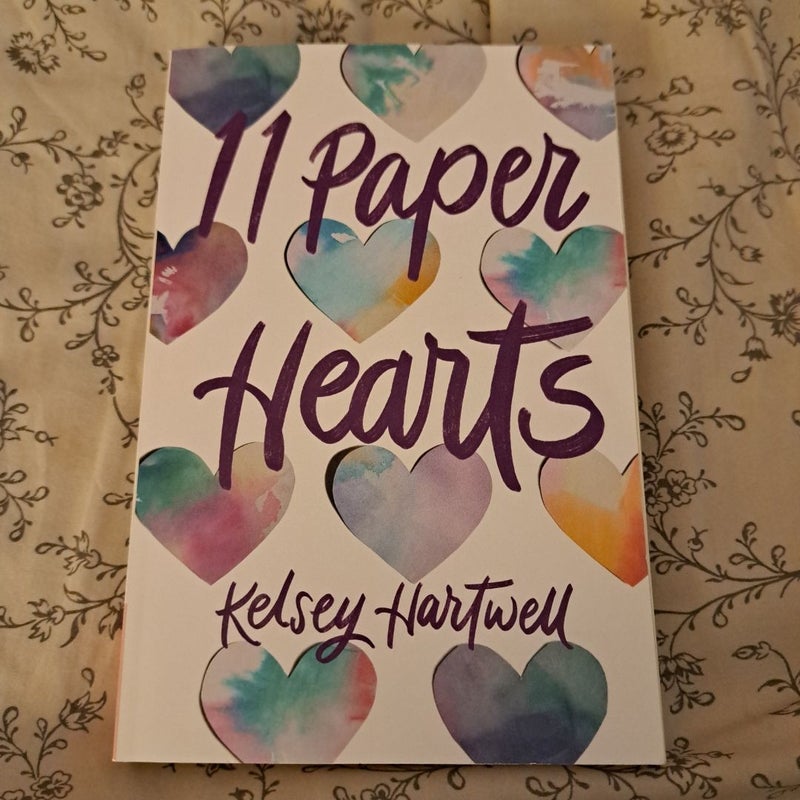11 paper hearts