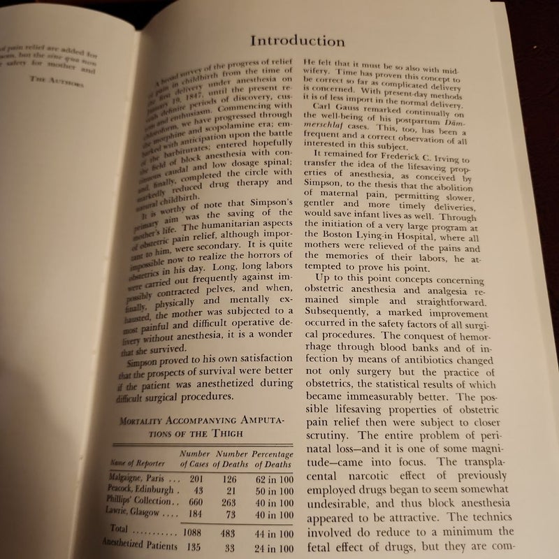 Anesthesia of Obstetrics