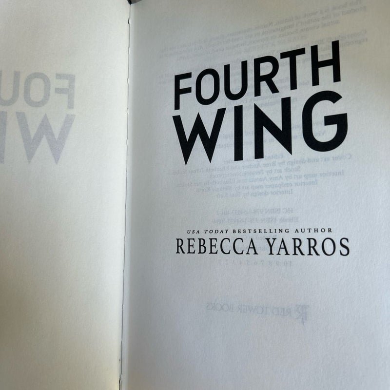Fourth Wing FIRST EDITION SPRAYED EDGES OOP
