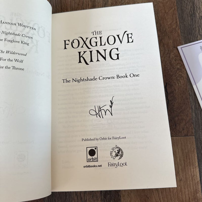 The Foxglove King - Fairyloot Edition 