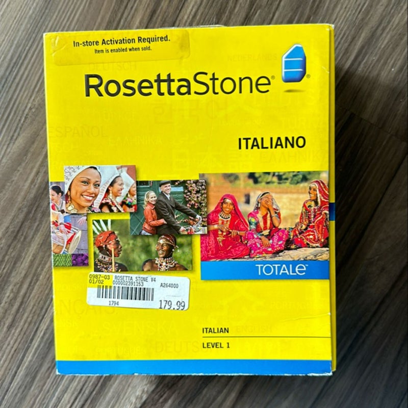 Rosetta Stone Italian v4 Totale - Level 1