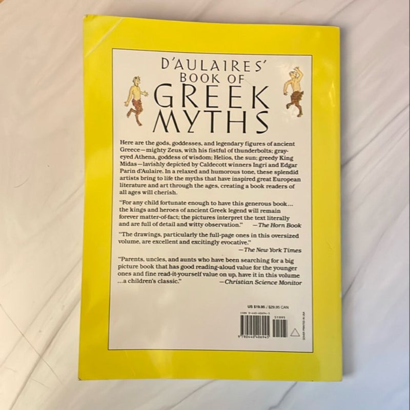 D'Aulaires Book of Greek Myths