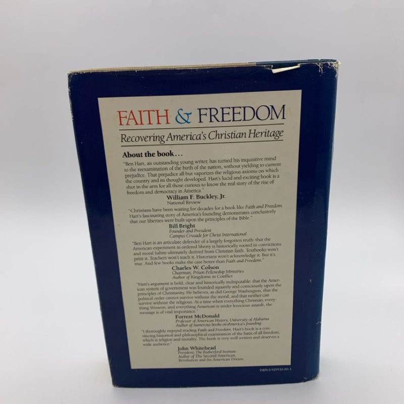 Faith Freedom The Christian Roots Of American Liberty By Benjamin Hart 092951000