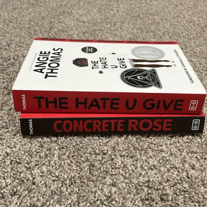 Angie Thomas Box Set: the Hate U Give and Concrete Rose