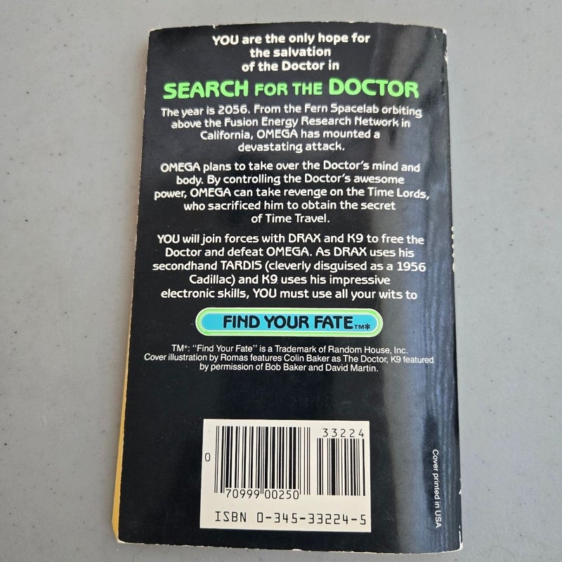 Doctor Who Search for the Doctor Find Your Fate #1 