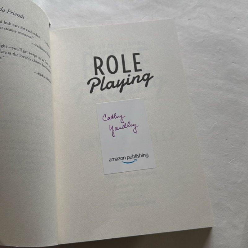 Role Playing - signed bookplate