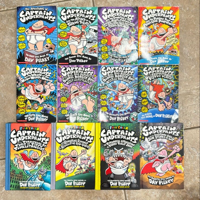 Captain Underpants Book Series 1-12