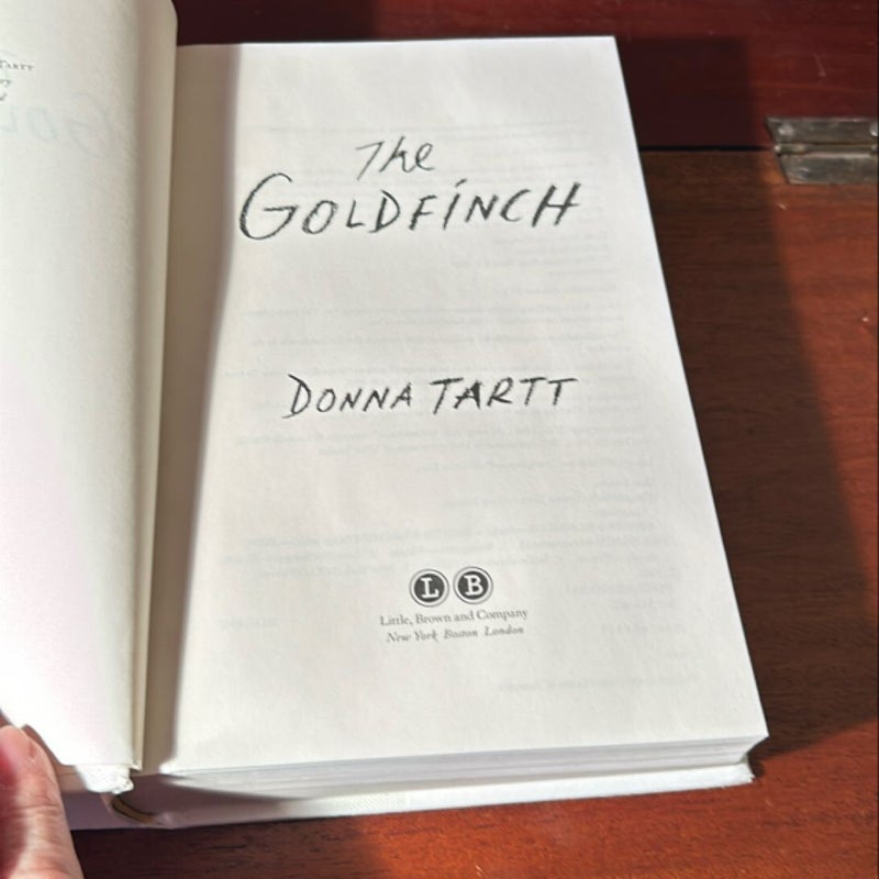 The Goldfinch (Pulitzer Winner 1st Ed/1st)