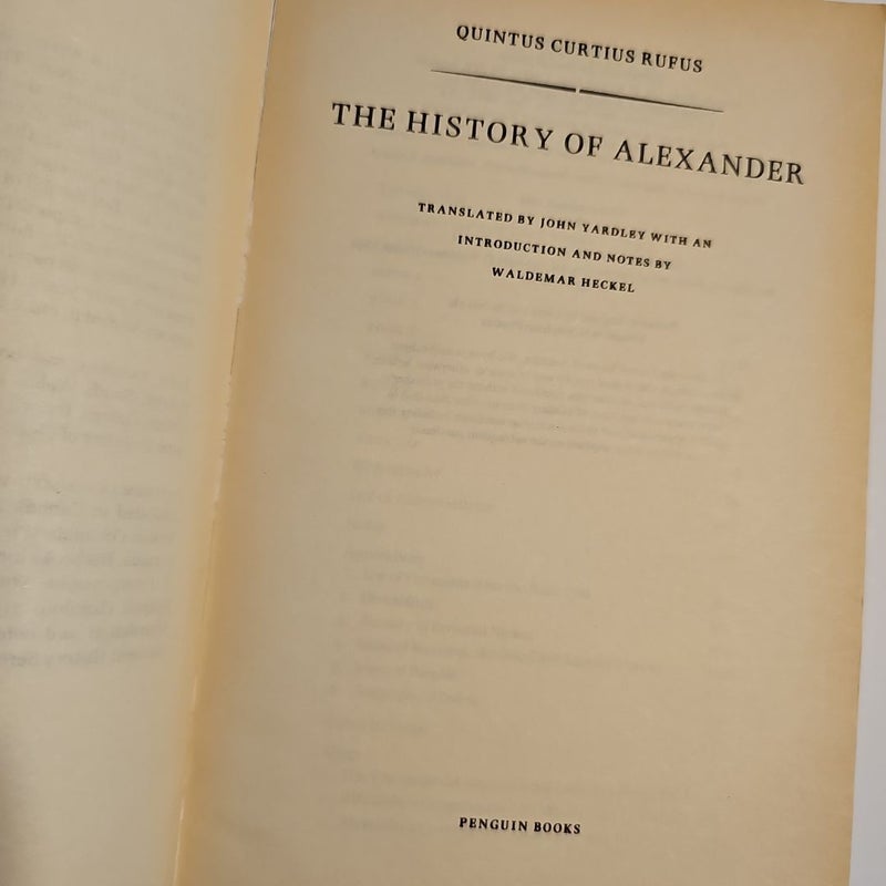 The History of Alexander