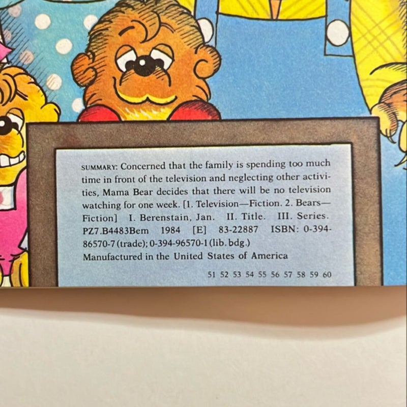 The Berenstain Bears and Too Much TV