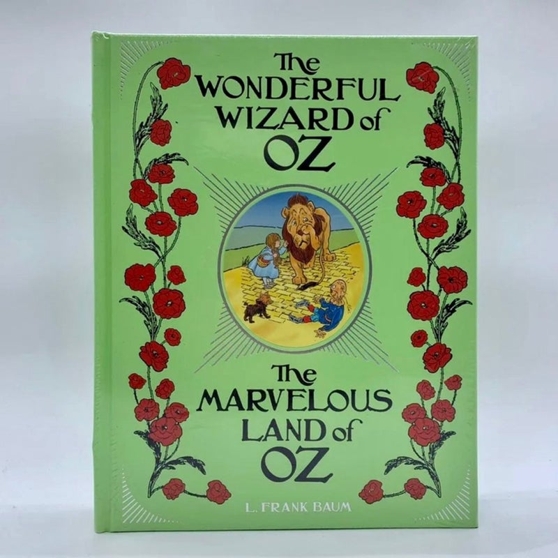 The Wonderful Wizard of Oz & Marvelous Land of Oz Illustrated Leather Bound