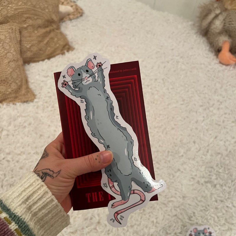 Cute rat bookmark