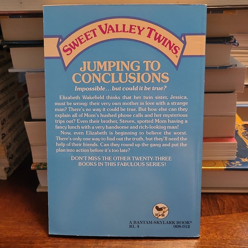 Sweet Valley Twins #24: Jumping to Conclusions