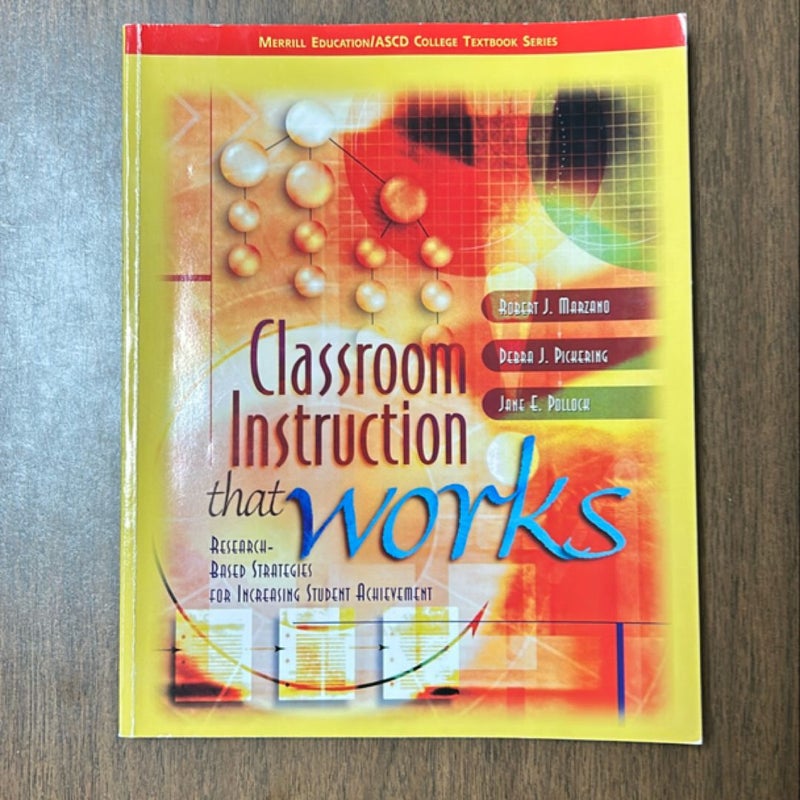 Classroom Instruction That Works