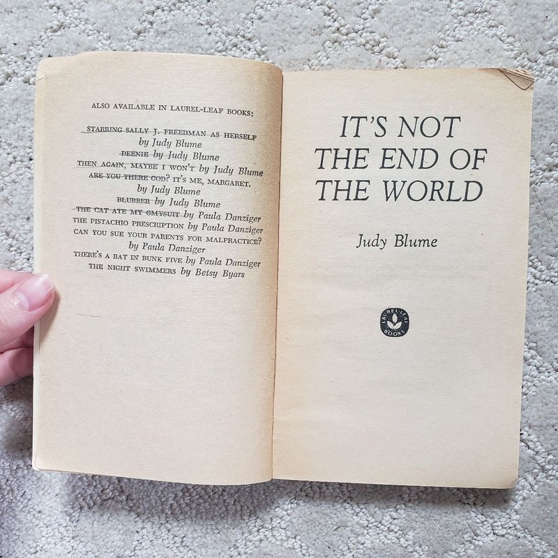 It's Not the End of the World (7th Laurel Leaf Printing, 1984)