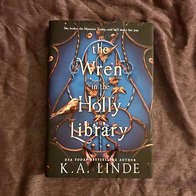 The Wren in the Holly Library (Signed)