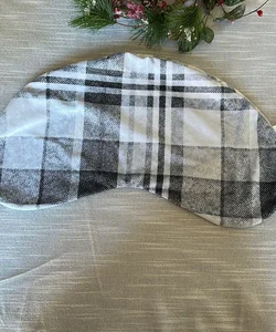 Book Beau Bean Pillow Replacement Cover-Grey Plaid