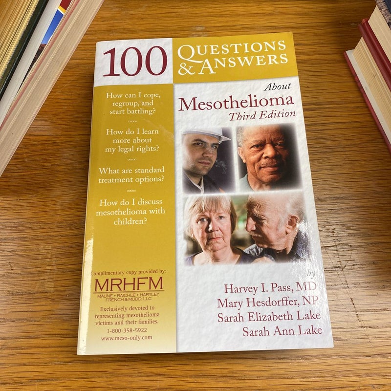 100 questions and answers about mesothelioma third edition 100 questions and answers about mesothelioma third edition