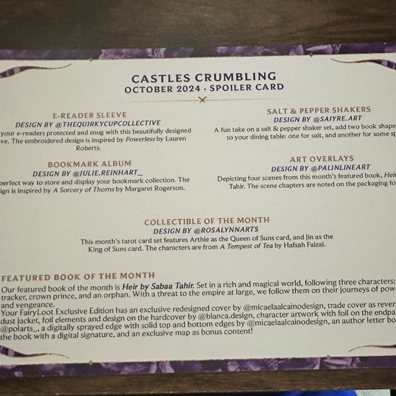Heir (Fairyloot YA Complete Box October 2024)