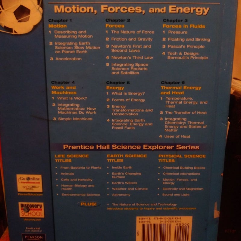 Science Explorer C2009 Book M Student Edition Motion, Forces, and Energy