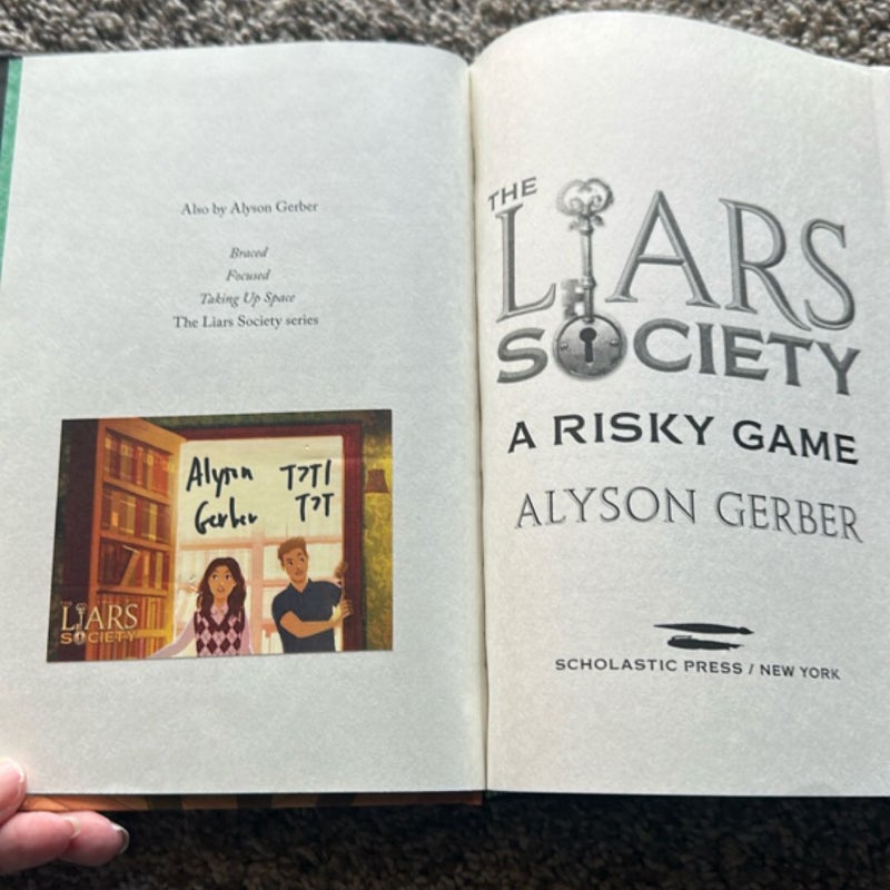 A Risky Game (the Liars Society #2)
