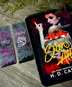 Licensed H.D Carlton Satan’s Affairs bookmark set of three