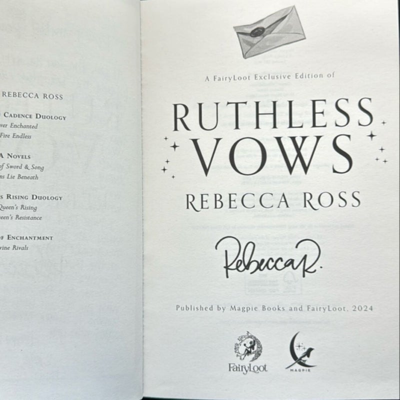 Ruthless Vows *Fairyloot Edition*