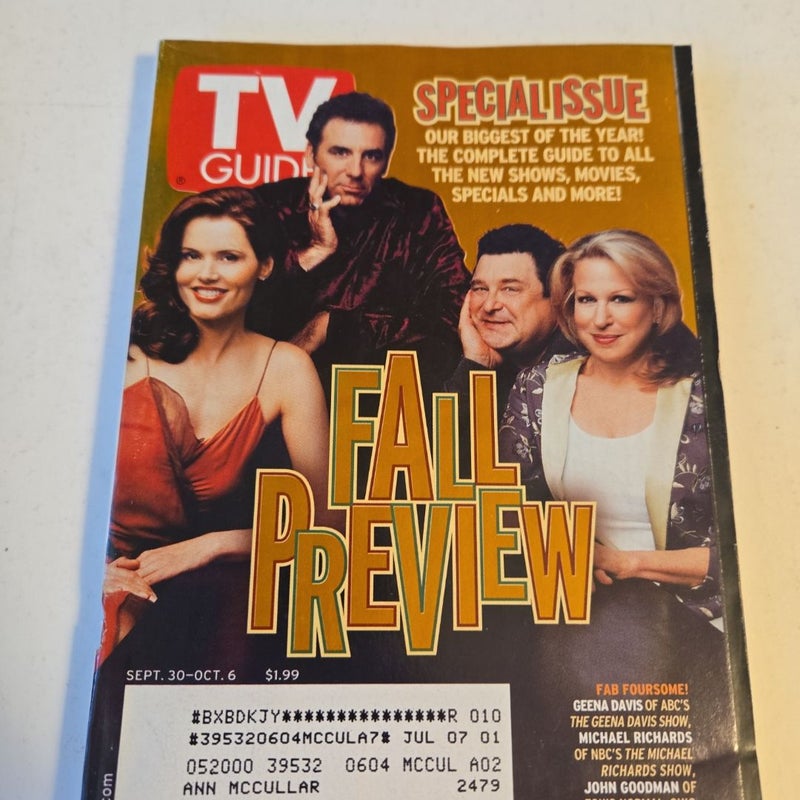 TV Guide magazine 2000 vintage classic tv