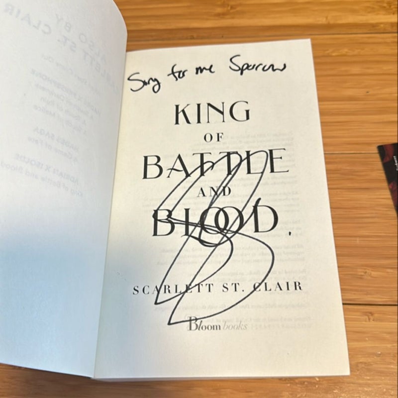 SIGNED King of Battle and Blood