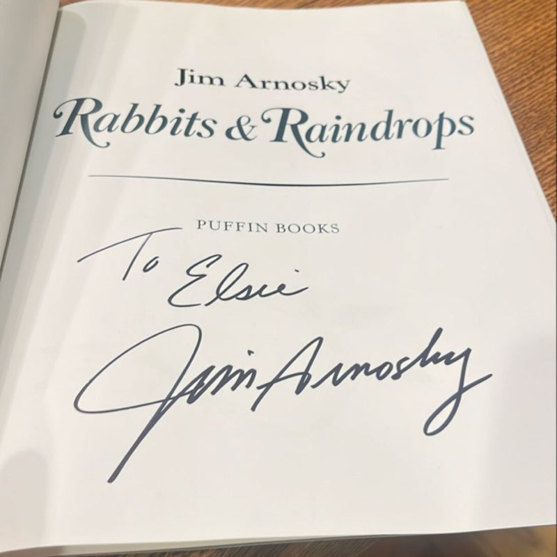 Rabbits and Raindrops (Signed)